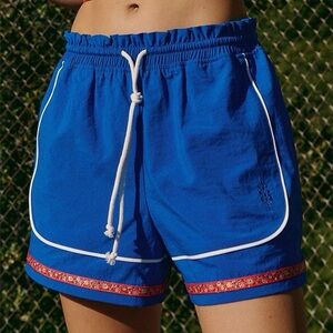 4236. FREE PEOPLE On Set Shorts in Blue Sz S NWT $48